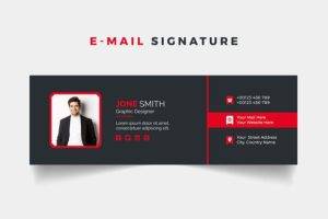 Dark Theam Email Signature Design