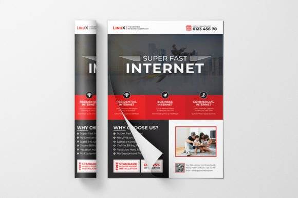 Internet Connection Promotional Flyer Template