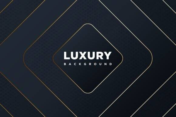 Luxury Background with Golden Rounded Strock