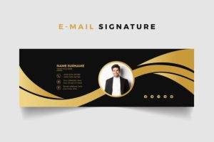 Luxury Golden Email Signature Template