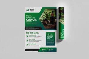 CBD Oil Marketing Flyer Template