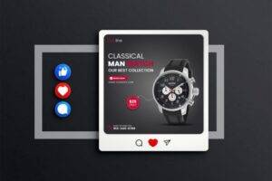 Classical Man Watch Social Media Post Template