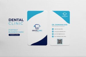 Dental Clinic Portrait Business Card