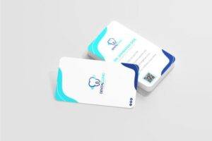 Dental Clinic Vertical Business Card