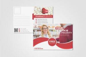 Pharmacy Postcard Template